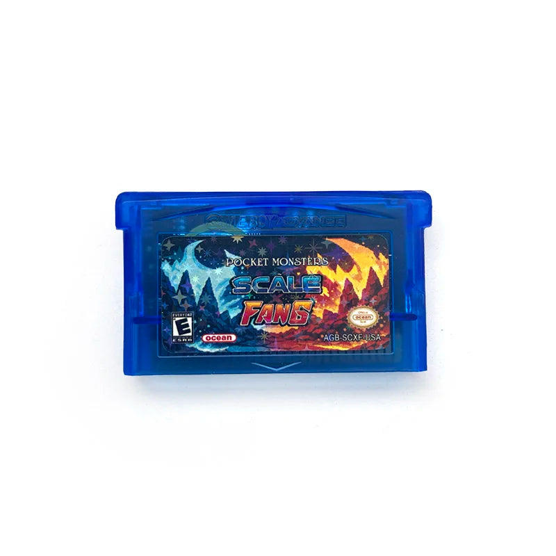 Pocket Monsters Scale × Fang reproduction GBA cartridge – English