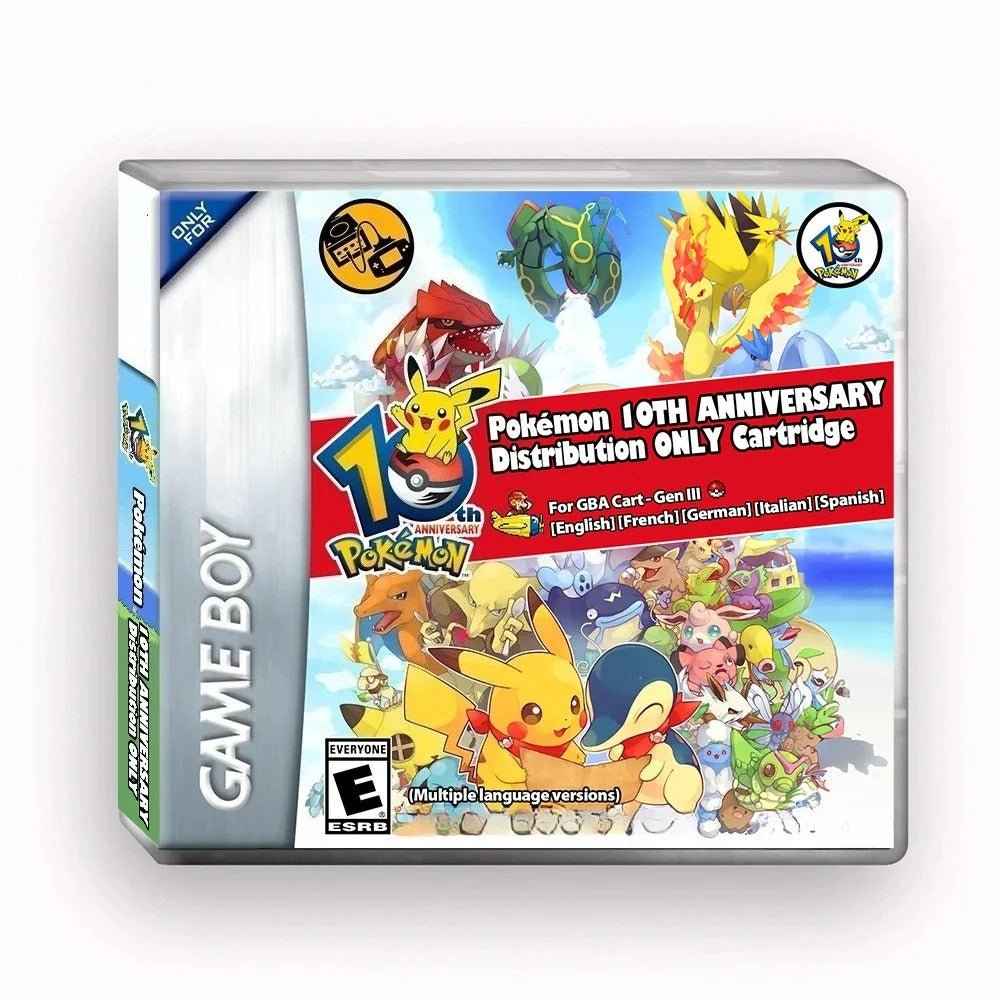 Pokémon 10th Anniversary Distribution Cartridge | Gen III GBA Event Cart