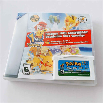 Pokémon 10th Anniversary Distribution Cartridge | Gen III GBA Event Cart