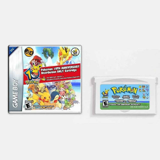 Pokémon 10th Anniversary Distribution Cartridge | Gen III GBA Event Cart