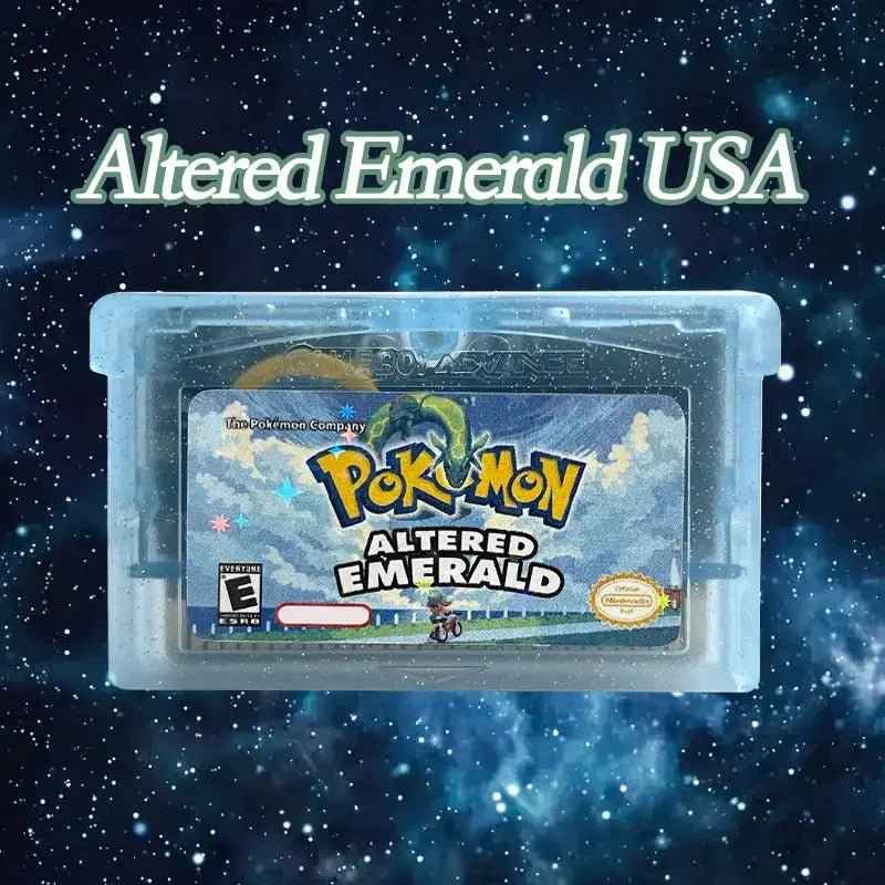 Pokémon Altered Emerald USA – Game Boy Advance Cartridge