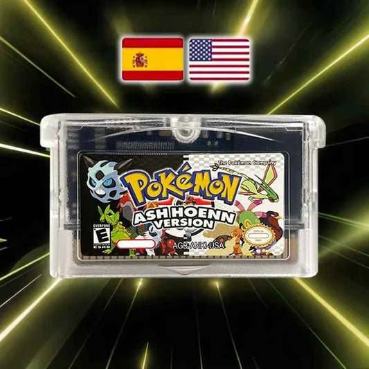 Pokémon Ash Hoenn Version Cartridge – English 1M Flash Cart Game for GBA | Anime-Inspired Pokémon Adventure