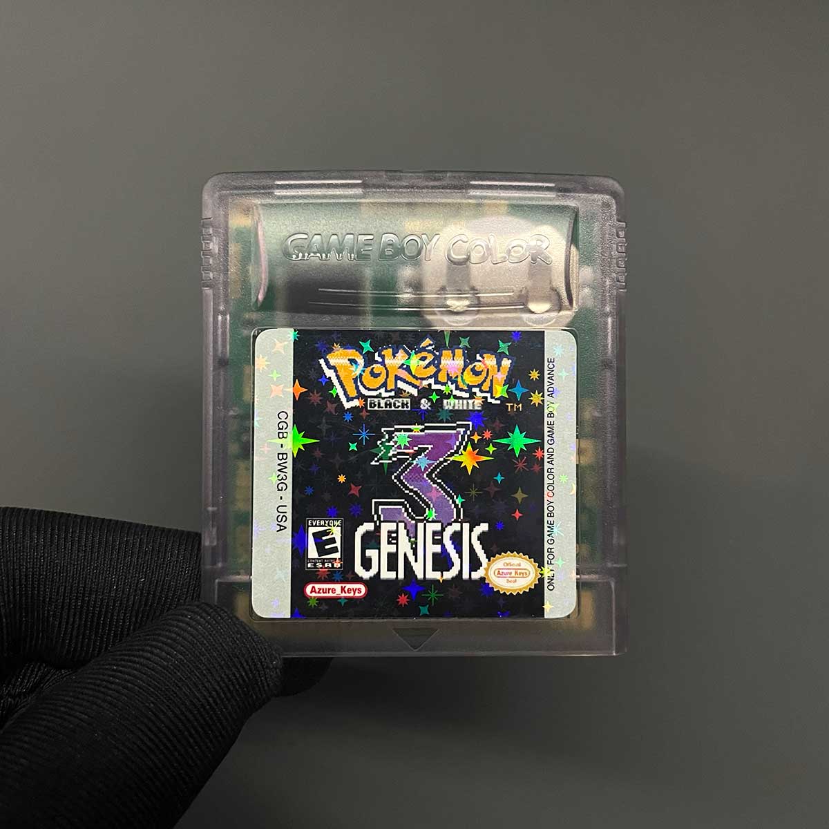 Pokémon Black & White 3: Genesis reproduction GB/GBC cartridge – English