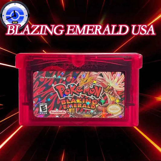 Pokémon Blazing Emerald v1.6 – RTC ROM Hack Cartridge (GBA)