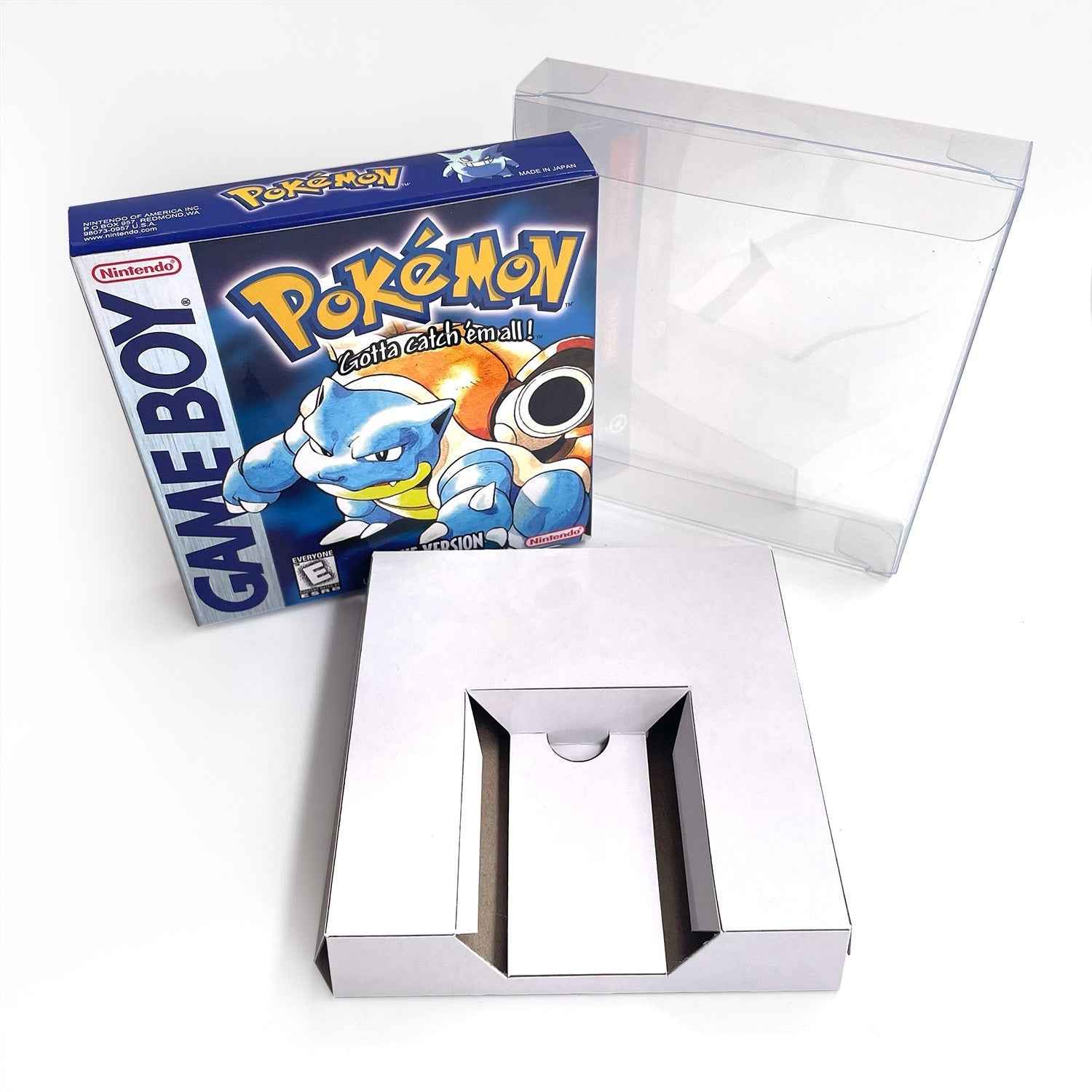 Pokemon Blue Ic GBC Case & Cart