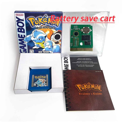 Pokemon Blue Ic GBC Case & Cart