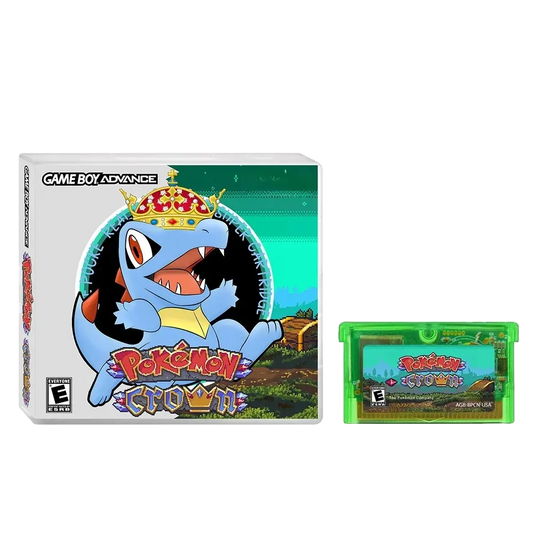 Pokémon Crown – GBA Game Cartridge (With Box, No Manual) - Romcarts