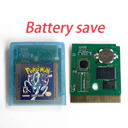 Pokemon Crystal Cart Ic GBC Case & Cart