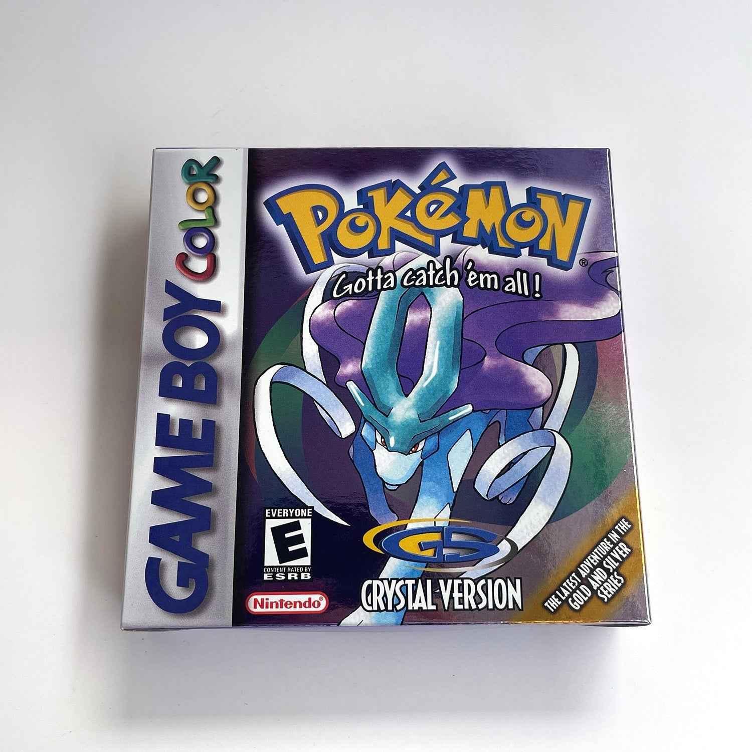 Pokemon Crystal Cart Ic GBC Case & Cart