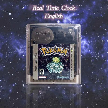 Pokemon Crystal Clear Usa Cart V2.5.10 Video Console Card Rom Hack English GBC Case & Cart (USA)