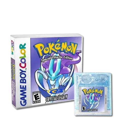 Pokémon Crystal Legacy – Game Boy Color Cartridge (With Box, No Manual)