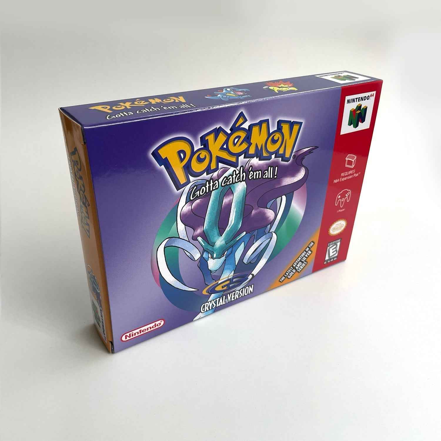 Pokemon Crystal Version Game With N64 Case & Cart