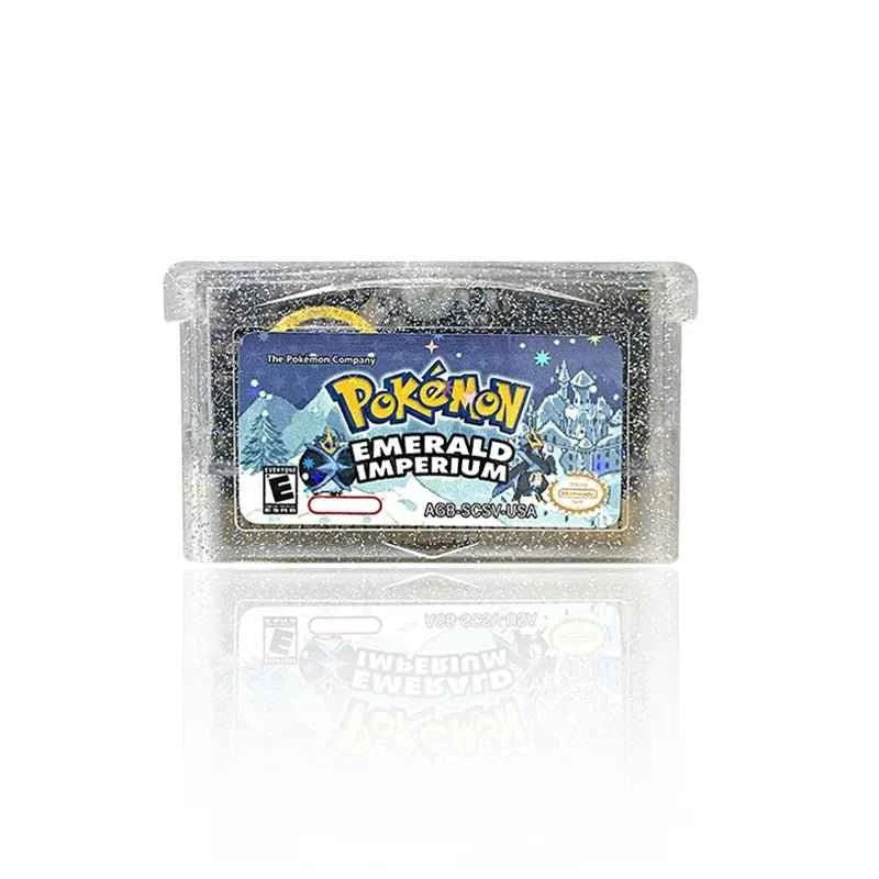 Pokémon Emerald Imperium Cartridge – English RTC Flash Cart Game for GBA | Game Boy Advance Custom Version