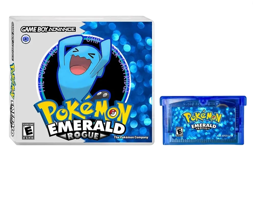 Pokémon Emerald Rogue – GBA Game Cartridge (With Box, No Manual)
