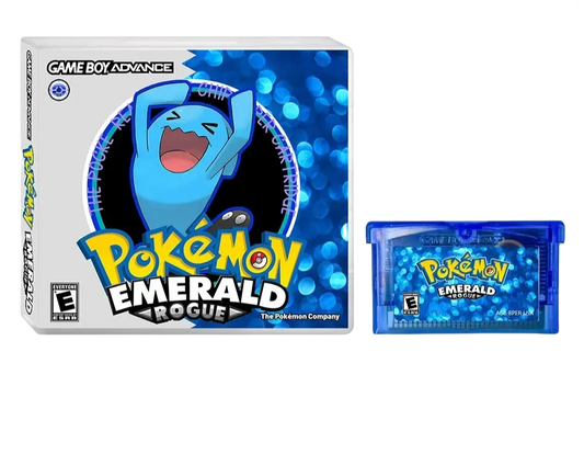 Pokémon Emerald Rogue – GBA Game Cartridge (With Box, No Manual)