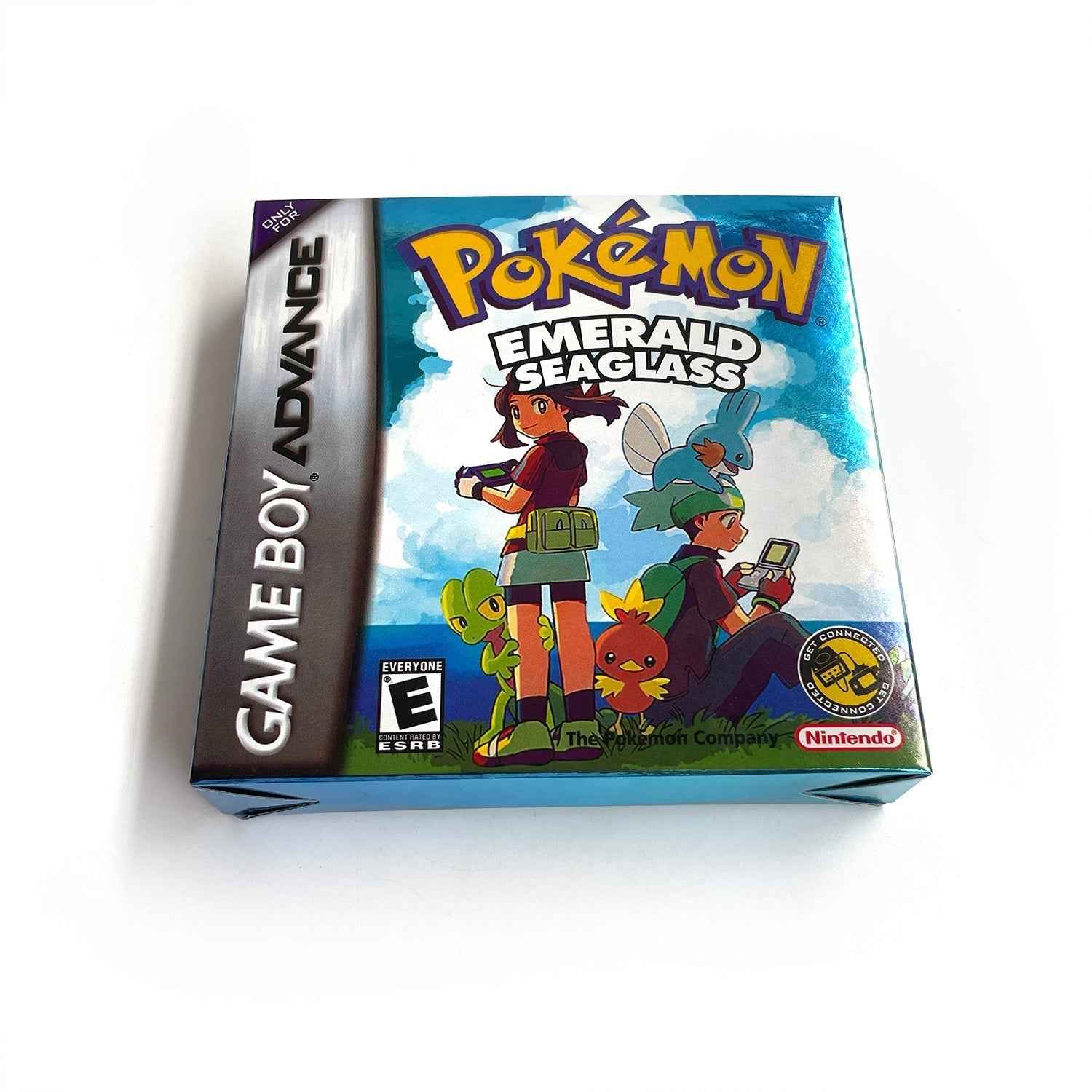 Pokémon Emerald Seaglass Cartridge – English RTC Flash Cart Game for GBA | Game Boy Advance Custom Version