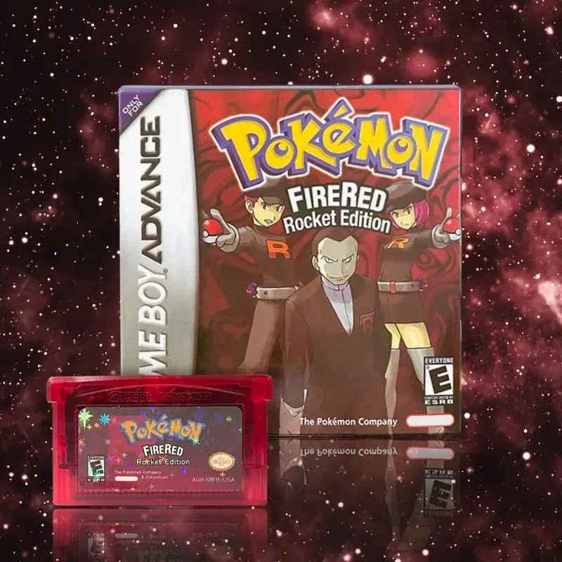 Pokémon FireRed: Rocket Edition – Game Boy Advance Cartridge