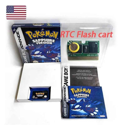 Pokémon GBA Hoenn &amp; Kanto Bundle – 5 Boxed Game Boy Advance Games (US English)