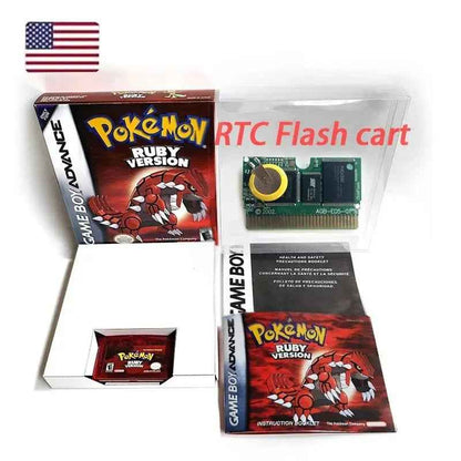 Pokémon GBA Hoenn &amp; Kanto Bundle – 5 Boxed Game Boy Advance Games (US English)