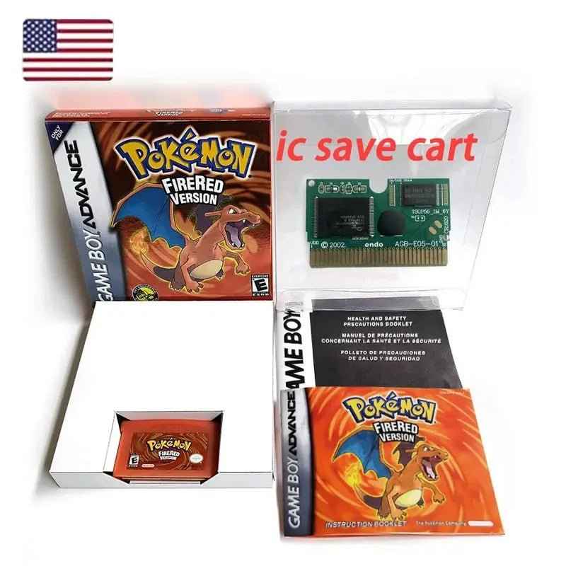 Pokémon GBA Hoenn &amp; Kanto Bundle – 5 Boxed Game Boy Advance Games (US English)