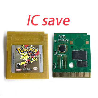 Pokemon Gold Cart Ic Gold GBC Case & Cart