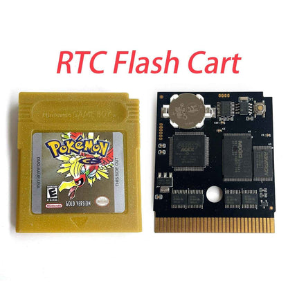 Pokemon Gold Cart Ic Gold GBC Case & Cart