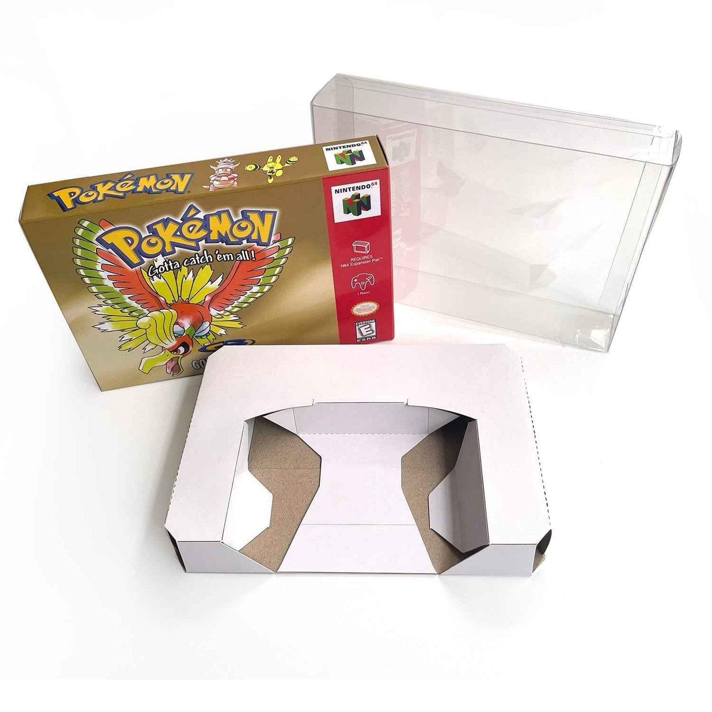 Pokemon Gold Version Game With N64 Case & Cart