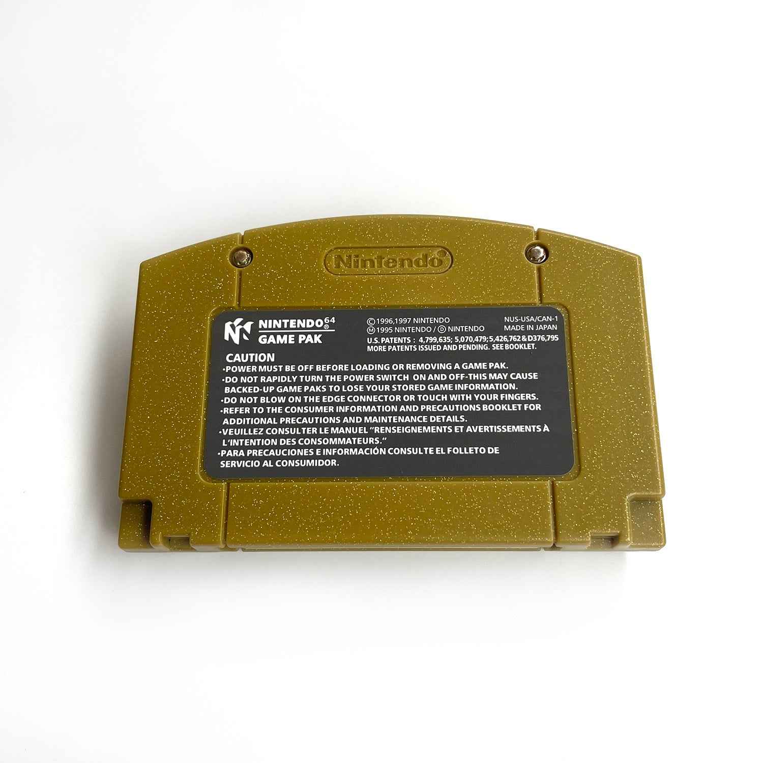 Pokemon Gold Version Game With N64 Case & Cart