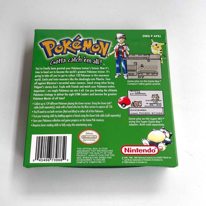 Pokemon Green Ic GBC Case & Cart