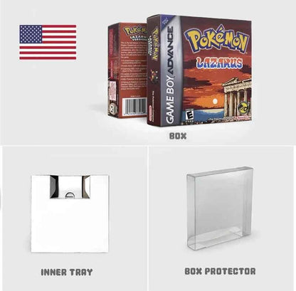 Pokémon Lazarus ROM Hack GBA Cartridge – English V1.1 RTC Flash Cart Game | Game Boy Advance Custom Cart