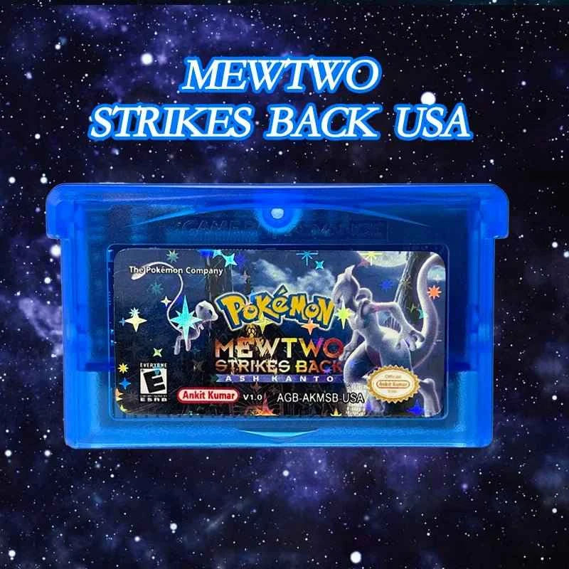 Pokémon Mewtwo Strikes Back Cartridge – Ash Kanto Adventure | English 1M Flash Cart Game for GBA