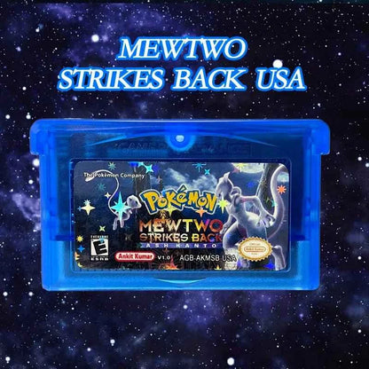Pokémon Mewtwo Strikes Back Cartridge – Ash Kanto Adventure | English 1M Flash Cart Game for GBA
