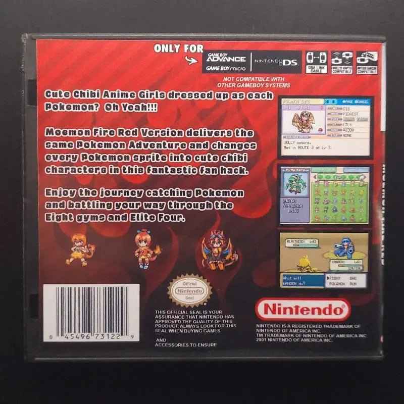Pokémon Moemon FireRed (GBA English • RTC Version)