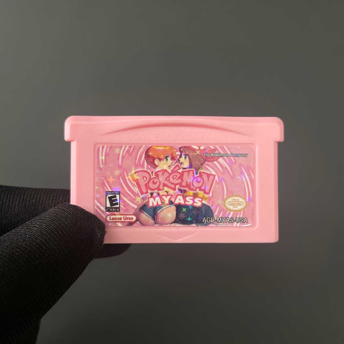 Pokémon My Ass reproduction GBA cartridge – English