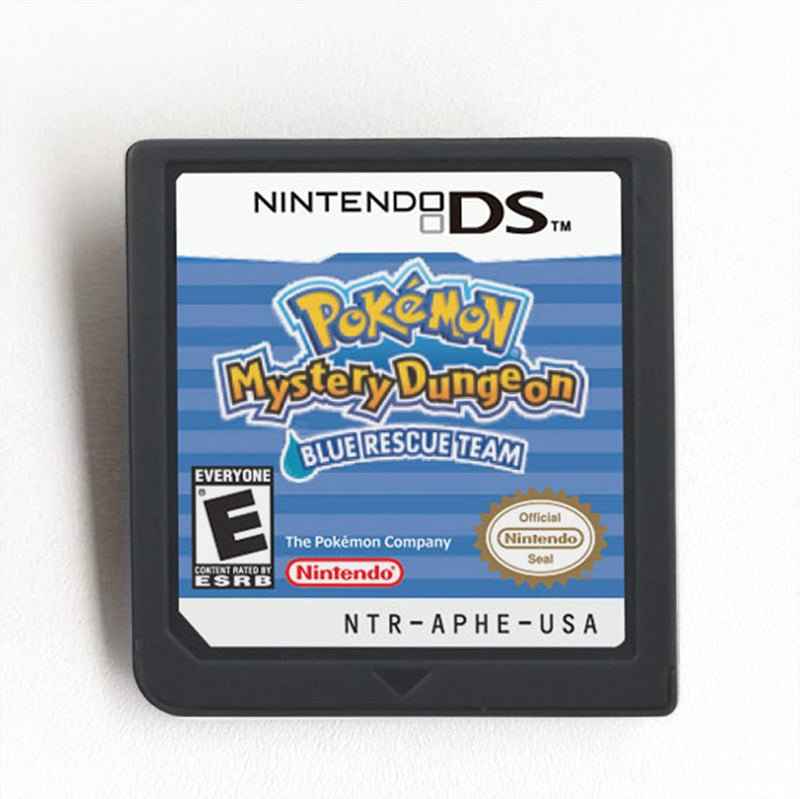 Pokemon Mystery Dungeon Blue Rescue Team Game Case & Cart