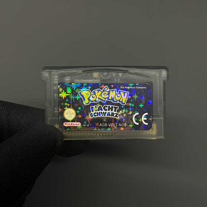 Pokémon Nachtschwarz reproduction GBA cartridge – German