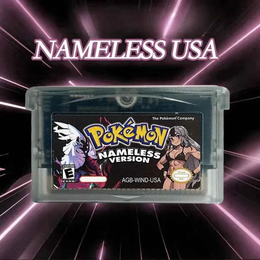 Pokémon Nameless Version Cartridge – English 1M Flash Cart Game for GBA | Expanded Pokémon Adventure