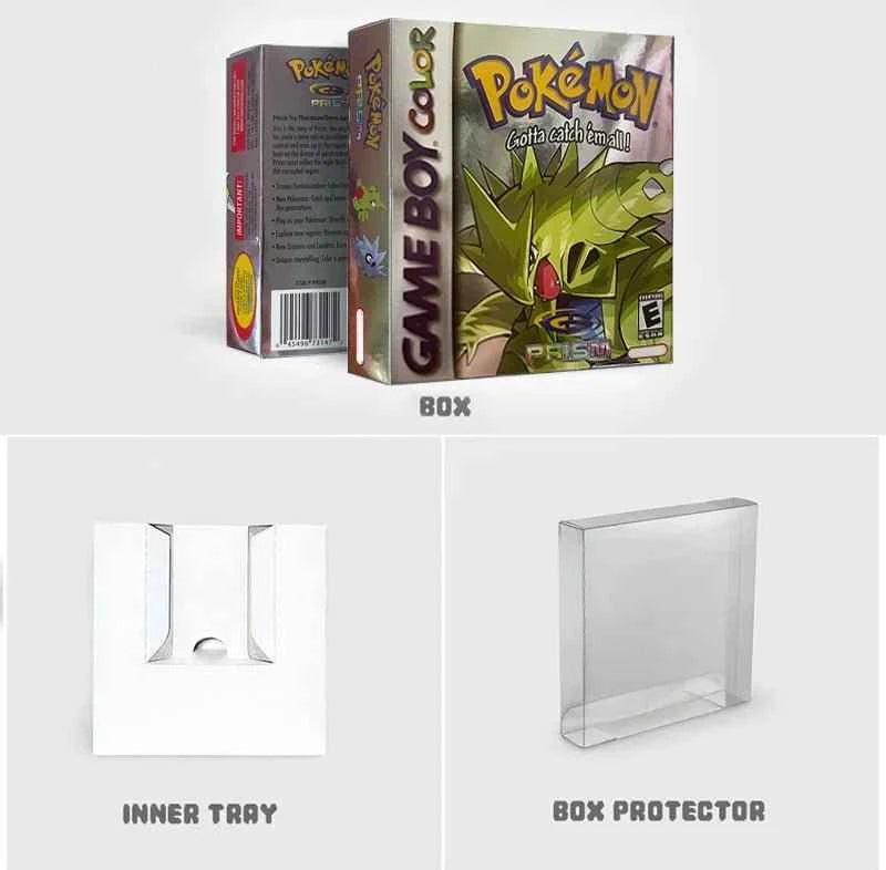 Pokemon Prism Usa Noe Cart Video Console Card Rom Hack English GBC Case & Cart (ES)