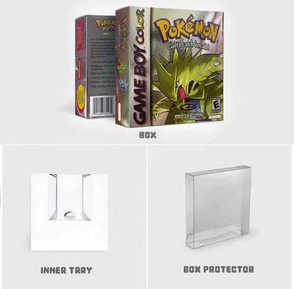 Pokemon Prism Usa Noe Cart Video Console Card Rom Hack English GBC Case & Cart (ES)