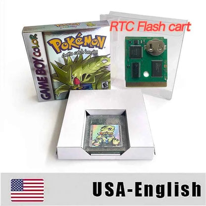 Pokemon Prism Usa Noe Cart Video Console Card Rom Hack English GBC Case & Cart (ES)
