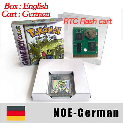 Pokemon Prism Usa Noe Cart Video Console Card Rom Hack English GBC Case & Cart (ES)