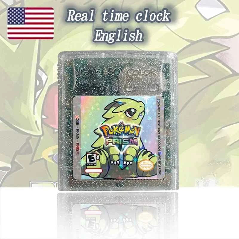 Pokemon Prism Usa Noe Cart Video Console Card Rom Hack English GBC Case & Cart (ES)