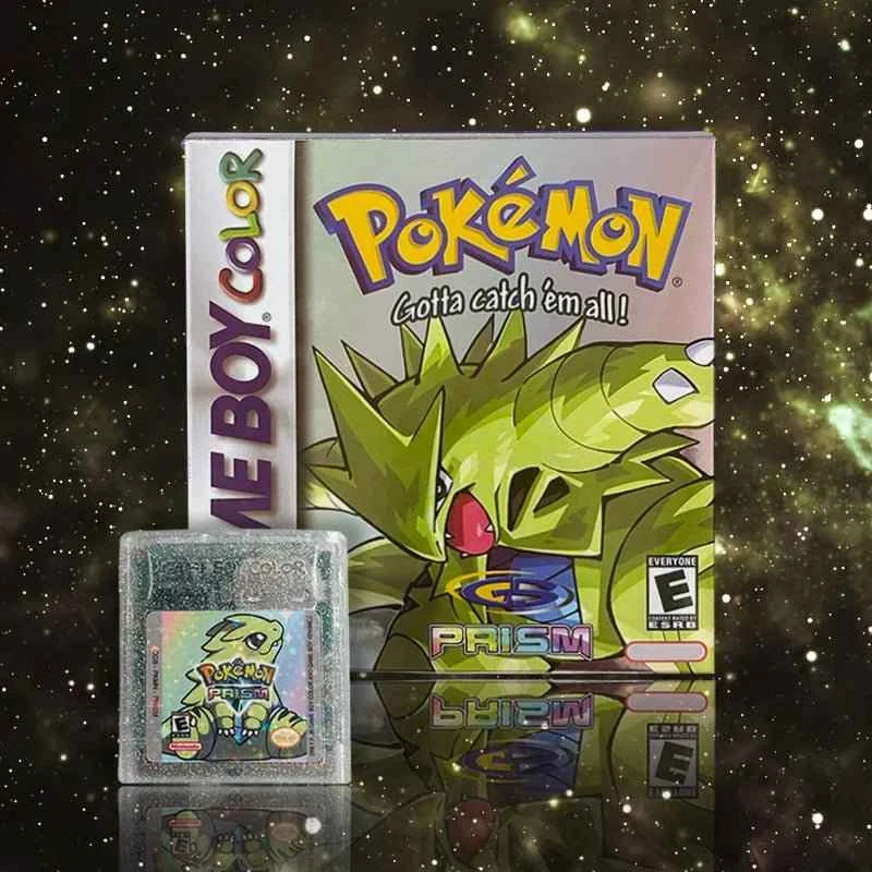 Pokemon Prism Usa Noe Cart Video Console Card Rom Hack English GBC Case & Cart (ES)