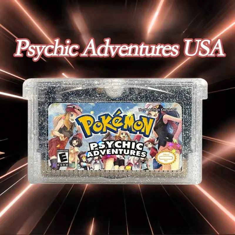 Pokémon Psychic Adventures Cartridge – English 1M Flash Cart Game for GBA | Story-Driven Pokémon Adventure