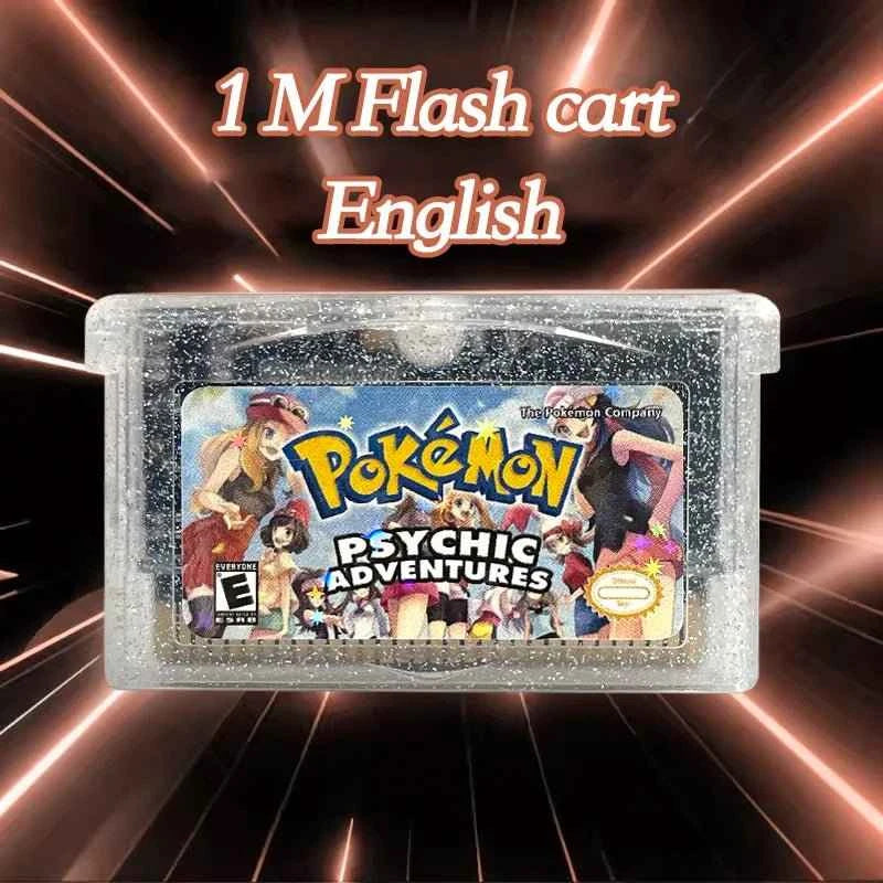 Pokémon Psychic Adventures Cartridge – English 1M Flash Cart Game for GBA | Story-Driven Pokémon Adventure