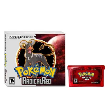 Pokémon Radical Red – GBA Game Cartridge (With Box, No Manual)