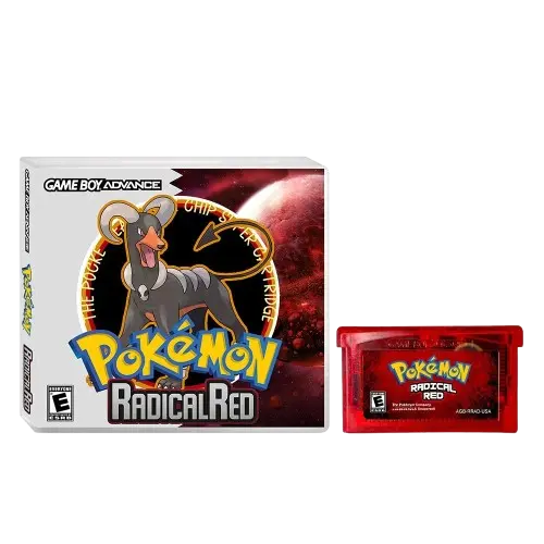 Pokémon Radical Red – GBA Game Cartridge (With Box, No Manual)