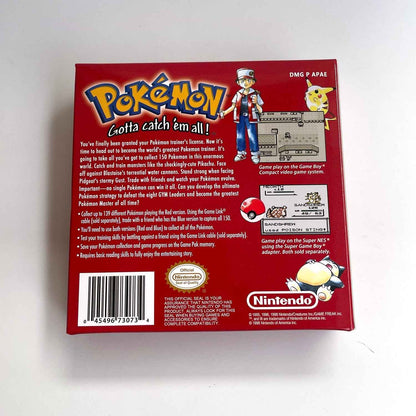 Pokemon Red Ic GBC Case & Cart