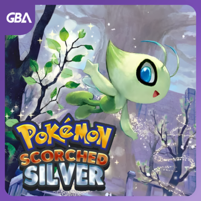 Pokémon Scorched Silver Cartridge – English RTC Flash Cart Game for GBA | Enhanced Johto Adventure - Romcarts