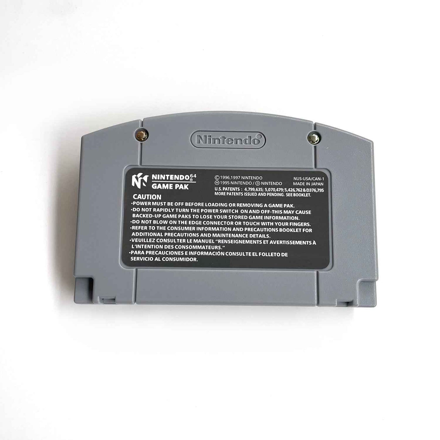 Pokemon Silver Version Game With N64 Case & Cart